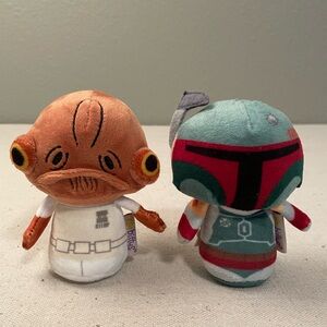 Hallmark itty bittys “Star Wars” Plush Duo - Admiral Ackbar & Boba Fett